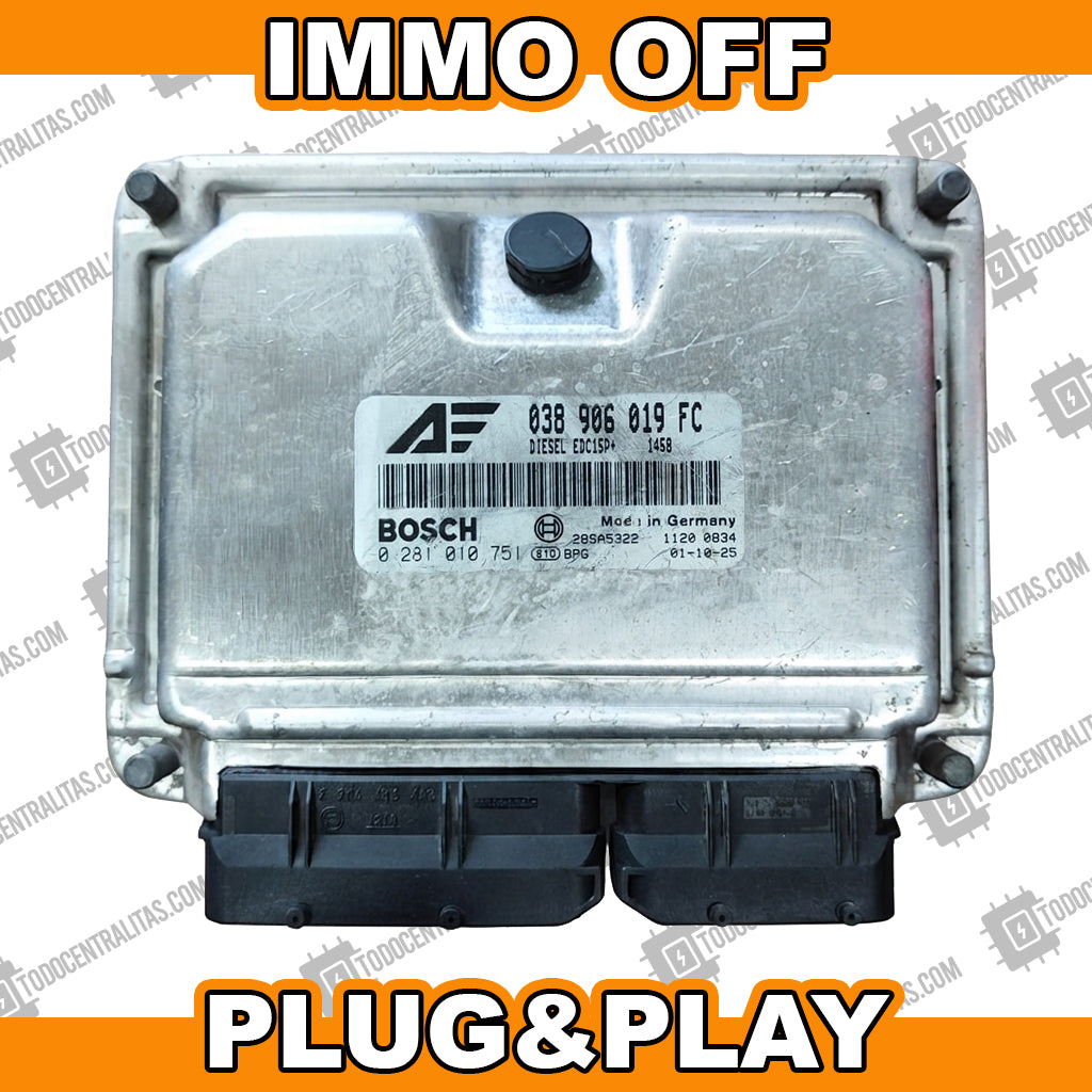 ECU BOSCH EDC15P+ 0281010751 VAG