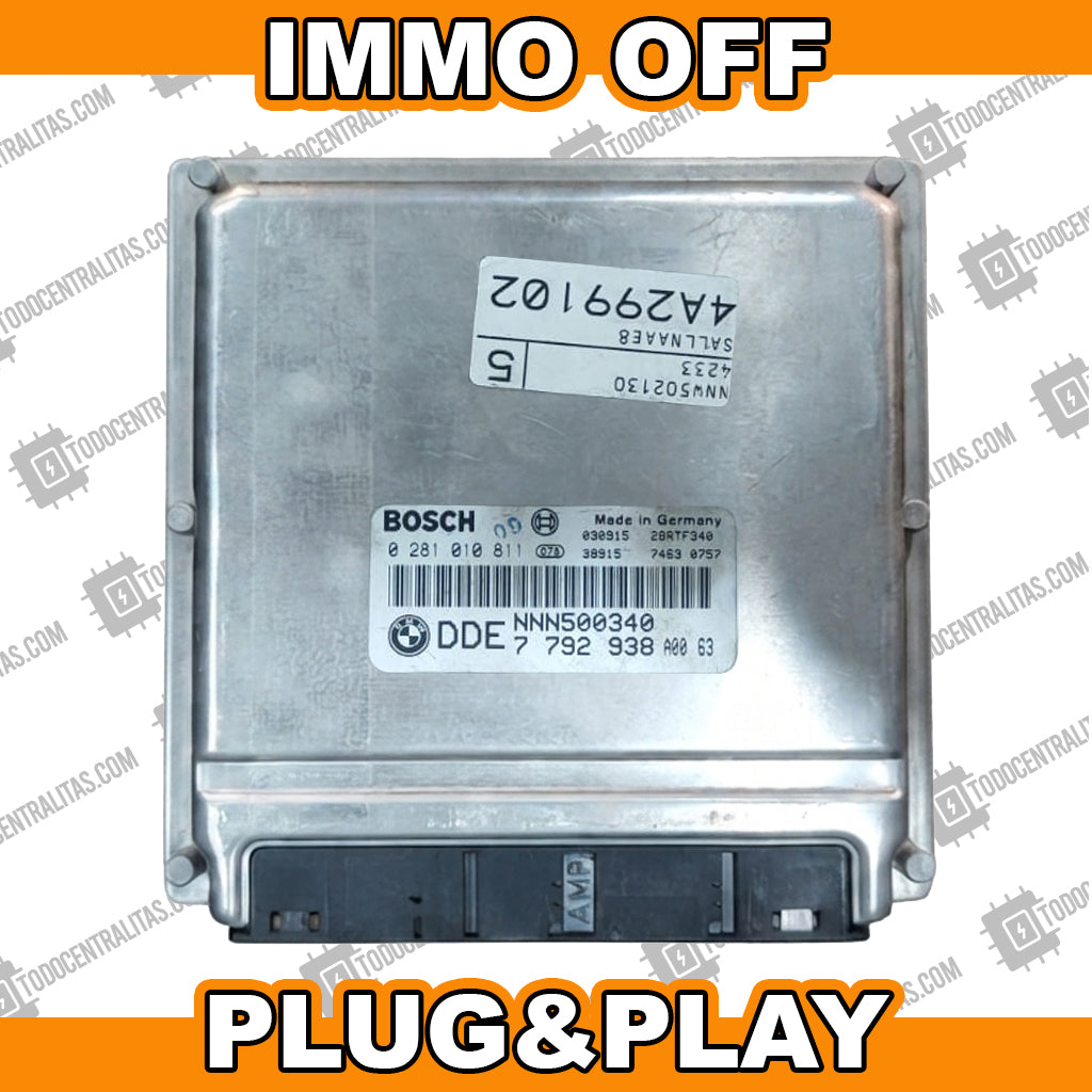 ECU BOSCH EDC15C4 0281010811 BMW 7792938 LAND ROVER NNN500340