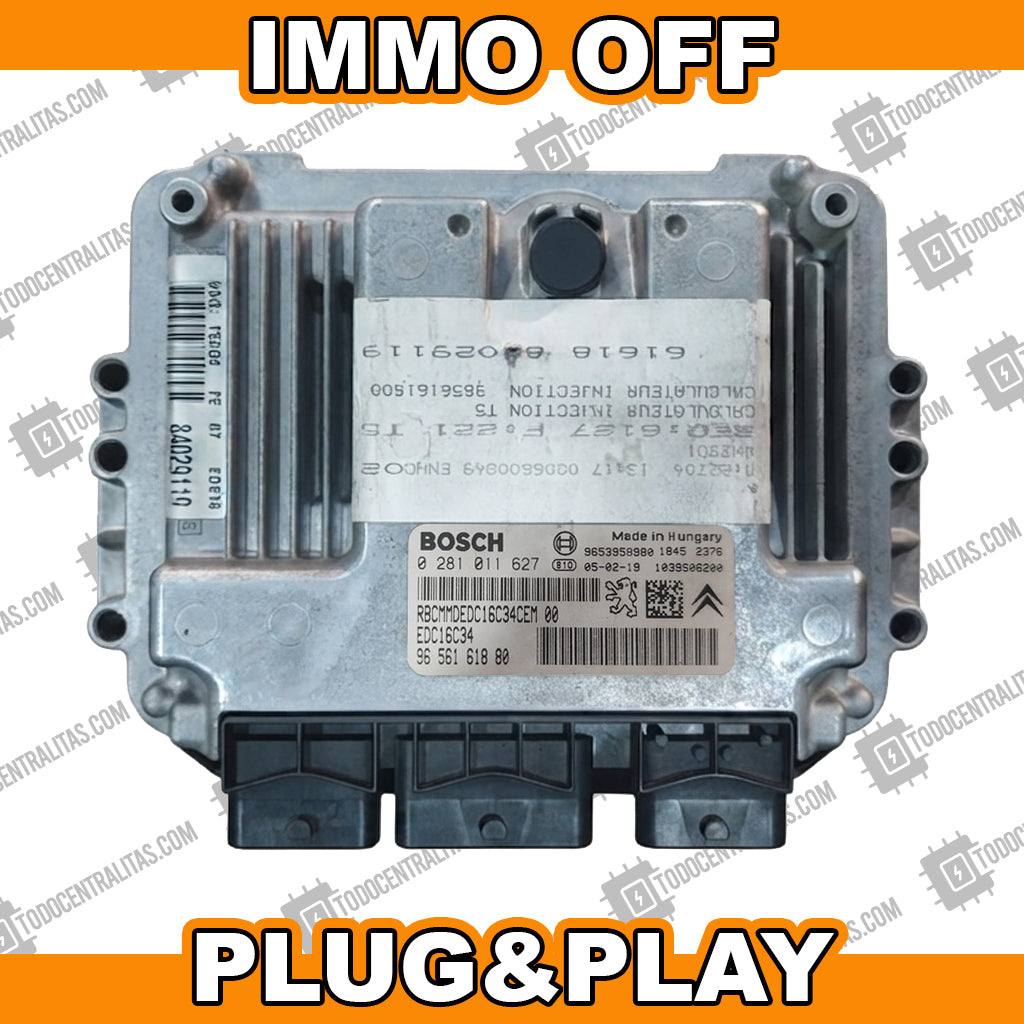 ECU BOSCH EDC16C34 0281011627 PSA 9651128880